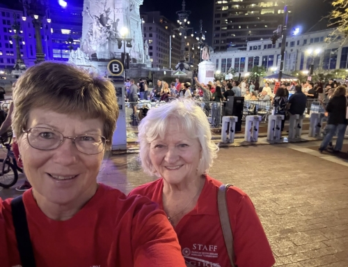 Vicki Ozenbaugh and Kathy Mazur Attend 2025 Girls State Conference in Indianapolis